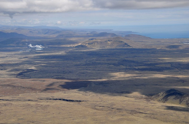 A view of the Reykjanes Peninsula