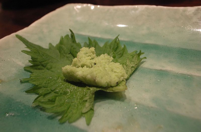 wasabi-on-shiso-leaf.jpg