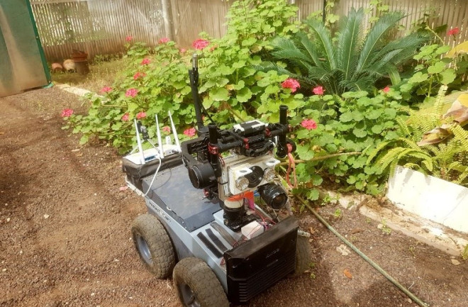 Robat can&#039;t fly. But the autonomous robot can use echolocation to survey its environment. (Robat is a fully-autonomous bat-like terrestrial robot that uses echolocation to navigate its environment. (Credit: Itamar Eliakim)