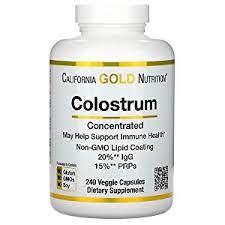 Colostrum 1,000mg (Non-GMO) 30% IgG Immunoglobulins - Immune System  Support, Gut Health & Respiratory Health Supplement - Low Heat Processed  Bovine