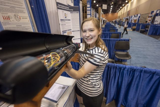 Rachel Seevers at ISEF - Society for Science & the Public