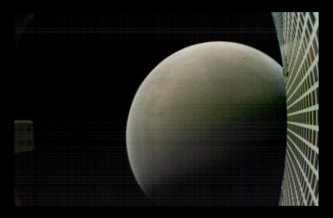 MarCO-B took this image of Mars from about 4,700 miles (6,000 kilometers) away during its flyby of the planet on Nov. 26, 2018. (Credit: NASA/JPL-Caltech)