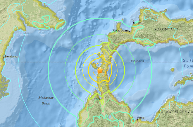 Violent Tsunami Strikes Palu In Indonesia Discover Magazine Map Of The 2022 Tsunami In Indonesia And The One In 2022