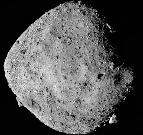 Behold Bennu, the diamond-shaped rubble-pile asteroid, as imaged by OSIRIS-REx. (Credit: NASA/University of Arizona)