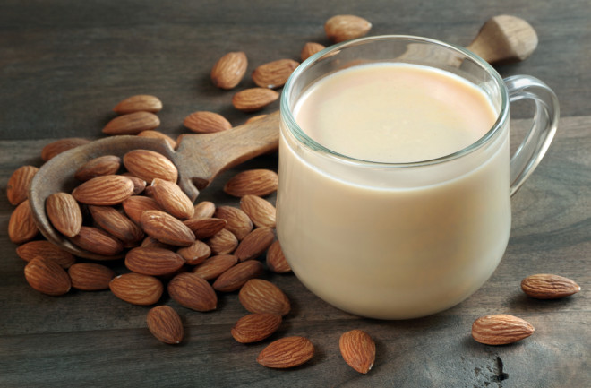 almond milk - shutterstock