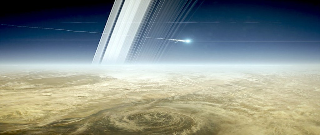 NASA will crash Cassini into Saturn in September, to make sure the probe doesn't contaminate one of the planet's potentially habitable moons. (Credit: NASA-JPL)