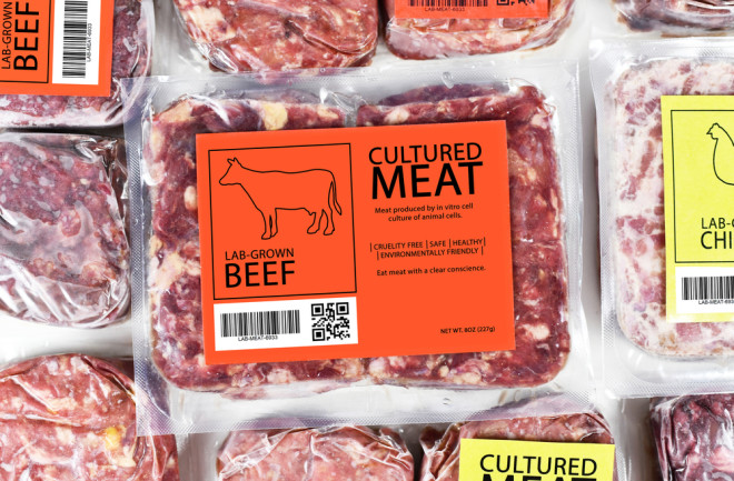 cultured meat package - shutterstock