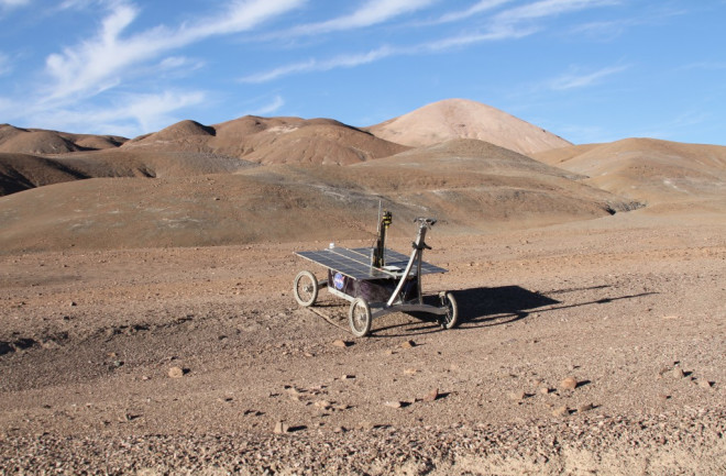 rover in Earth desert