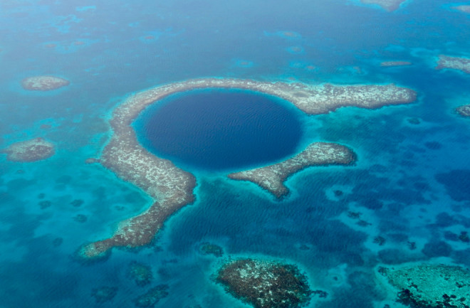 Great blue hole near Belize