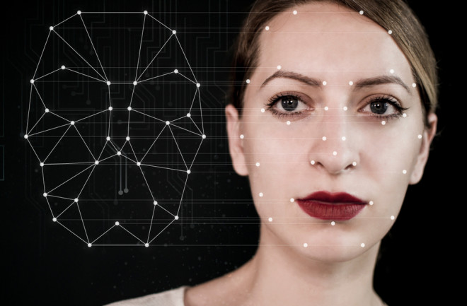 AI tech woman face technology deepfake - shutterstock