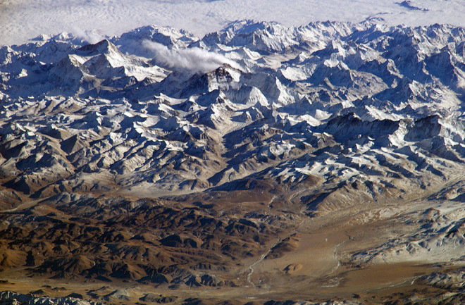 Himalayas seen from space
