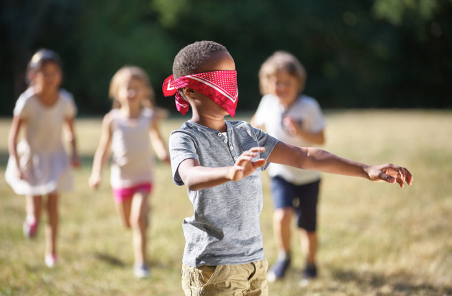 Blindfolded Child