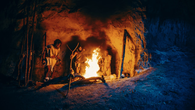 Neanderthals ancient human fire - shutterstock