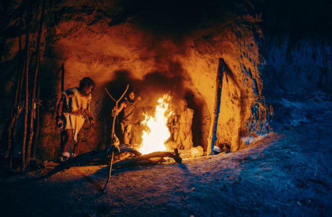 Neanderthals ancient human fire - shutterstock