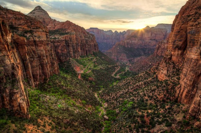 Slot canyons near zion national park south rim