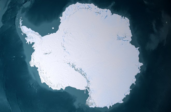 South Pole View From Above - shutterstock
