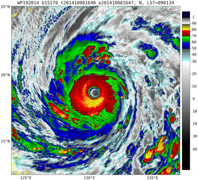 Three Stunning Views of Super Typhoon Vongfong, Now Churning Toward ...