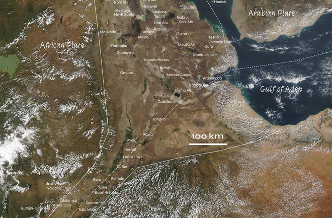 East African Rift, Annotated