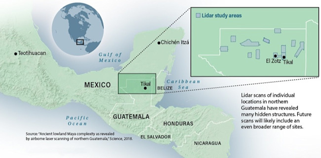 Guatemala Map Tikal - Mackey/Discover