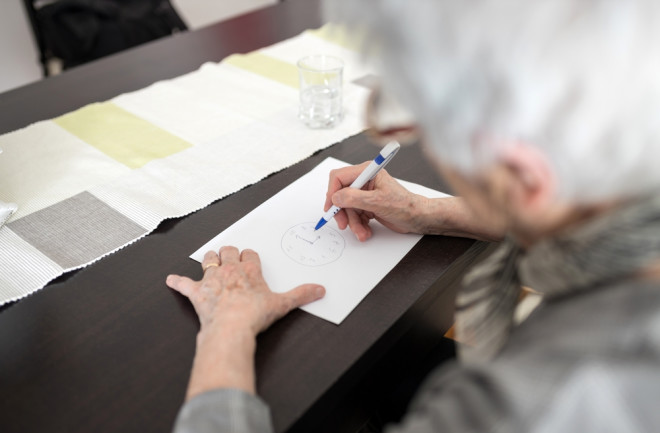 Clock test for dementia diagnosis