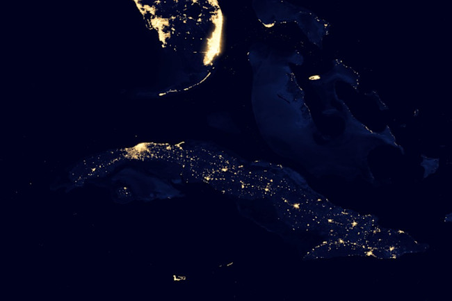 Satellite View Of Cuba At Night Reveals The Impact Of Embargo And A Centrally Planned Communist Economy Discover Magazine