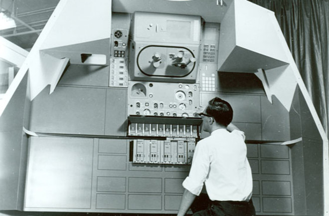 mockup of Apollo Guidance Computer - MIT library
