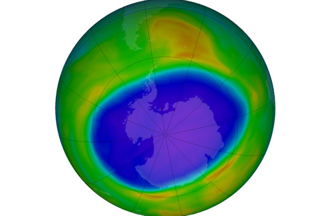 Antarctic Ozone Hole Sept. 20, 2020