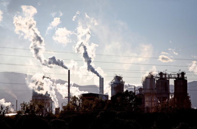 Methane Emissions Pollution Smokestacks - Shutterstock