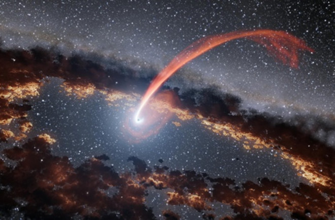 black hole eats star at 30 percent speed of light