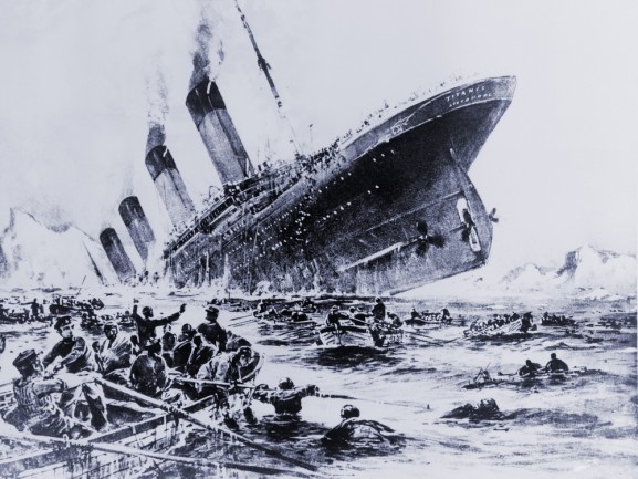 titanic after sinking