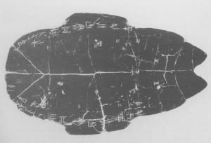 turtle shell used as an oracle bone - World Archaeology