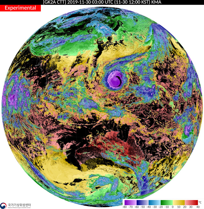 Typhoon Kammuri in the West Pacific Ocean