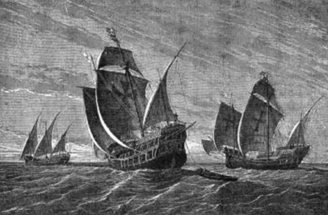 Gustav Adolf Closs - Die Schiffe des Columbus - 1892