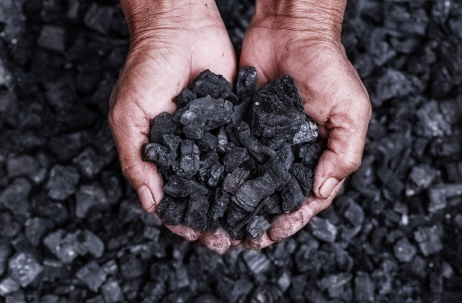 a handful of coal - shutterstock