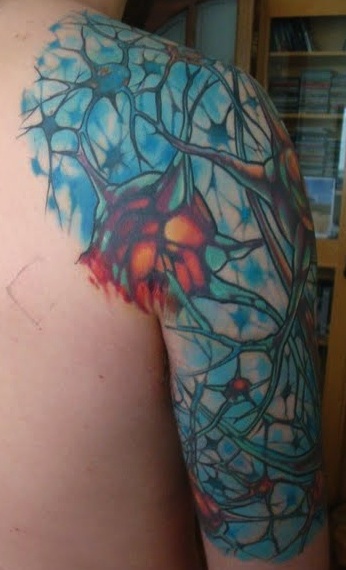 Rock River Tattoo Art Expo : Tattoos : Custom : Neuron Sleeve