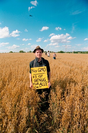 Strausberg, Germany protester