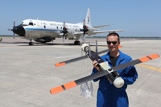 Joe Cione with a Coyote drone