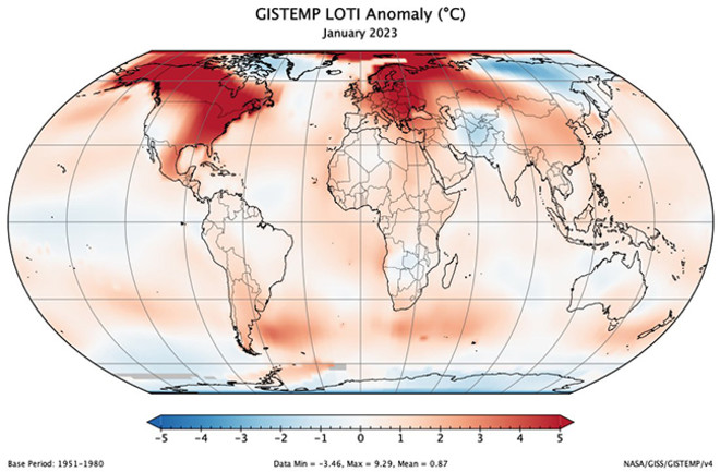 January 2023 Temperature Anomalies