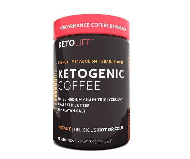  Rapid Fire Ketogenic Fair Trade Instant Keto Coffee Mix,  Supports Energy, Metabolism Support, Grass Fed Butter, MCTs & Himalayan  Salt, 15 servings, Hazelnut Flavor, 7.93 Ounce : Health & Household