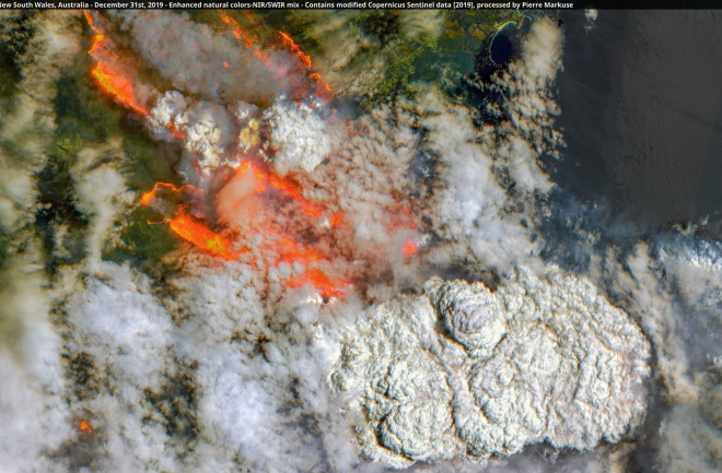 Australian Bushfires Seen From Space
