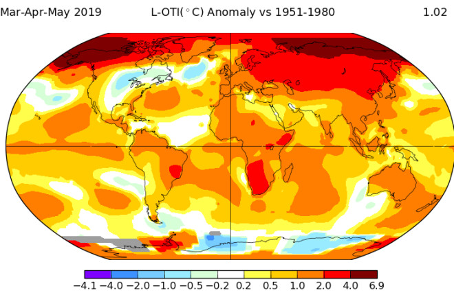 Second Warmest Spring Ever 2019 - NASA