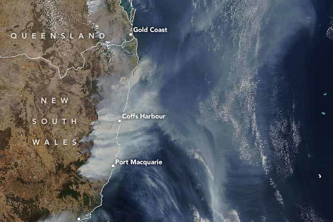 Smoke From Australian Bushfire Blows Halfway Around The Smoke From Australian Bushfire Blows Halfway Around The