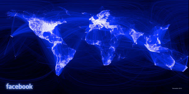 Map Of Facebook Friend Connections Lights Up The World Discover