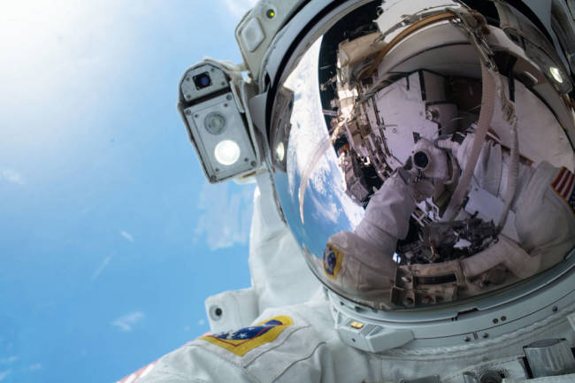 Astronaut Andrew Morgan selfie - NASA