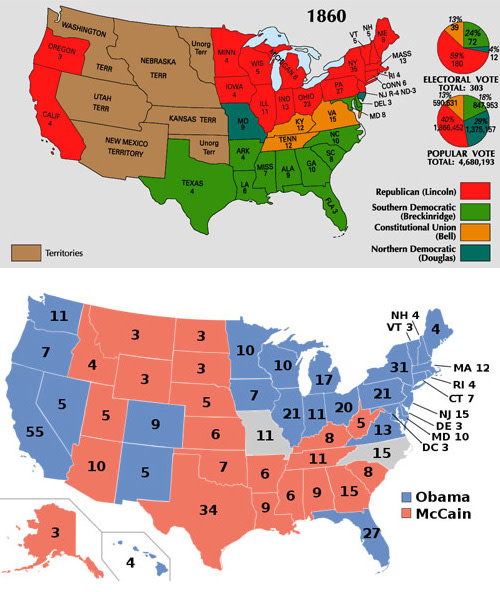 The electoral college map flip; drift? | Discover Magazine