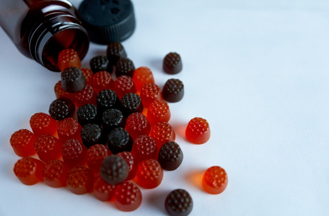 red and black berry gummy vitamins