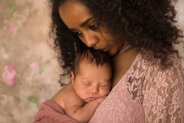 newborn and mother