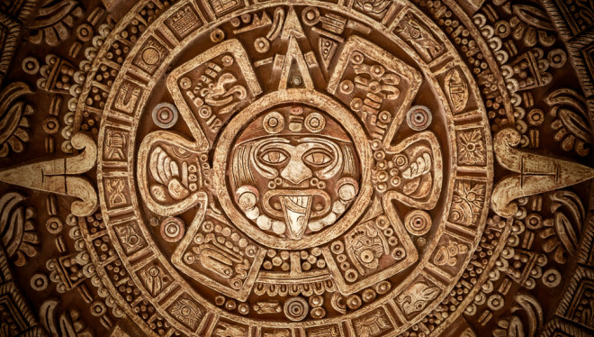 Maya symbols art - shutterstock