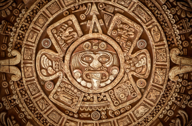 Maya symbols art - shutterstock