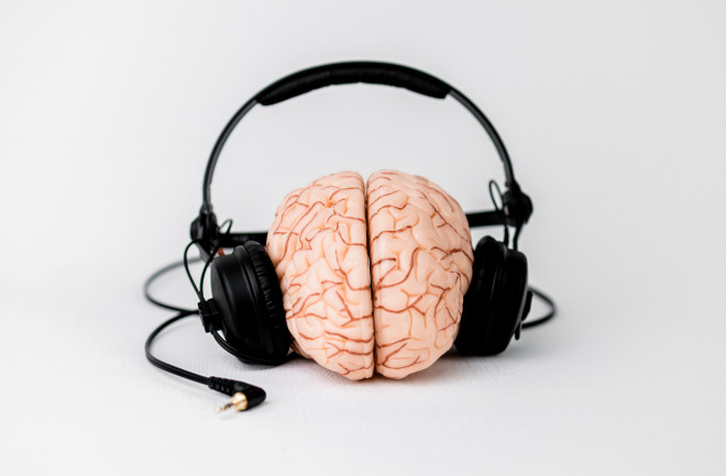 Brain listening to music